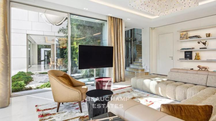 Villa contemporaine 5 chambres avec vue mer piscine chauffée et jacuzzi - Saint-Jean-Cap-Ferrat