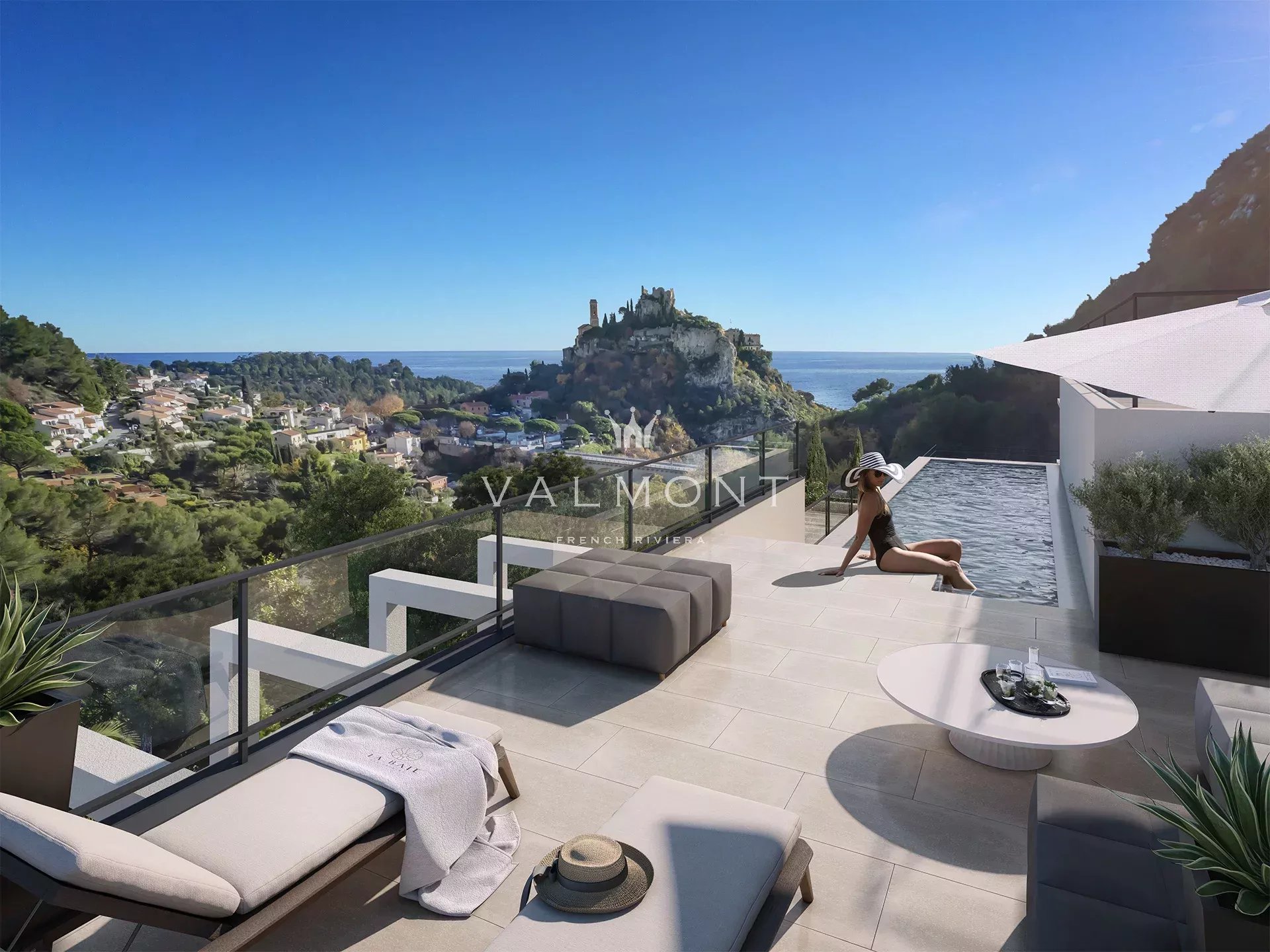 Appartement luxueux 3 pièces vue mer