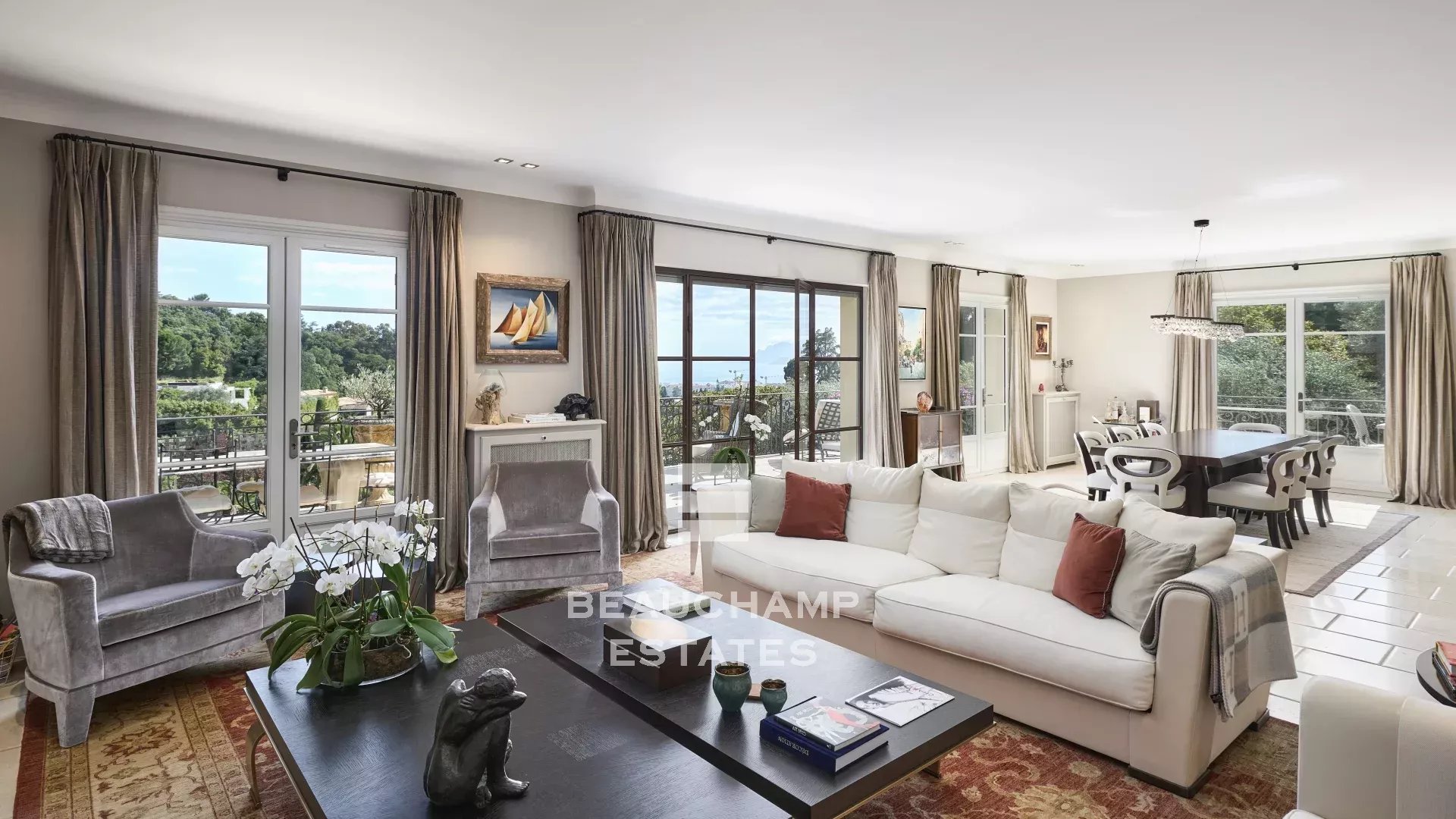 Propriété avec vue mer panoramique - 6 chambres - Cannes Californie