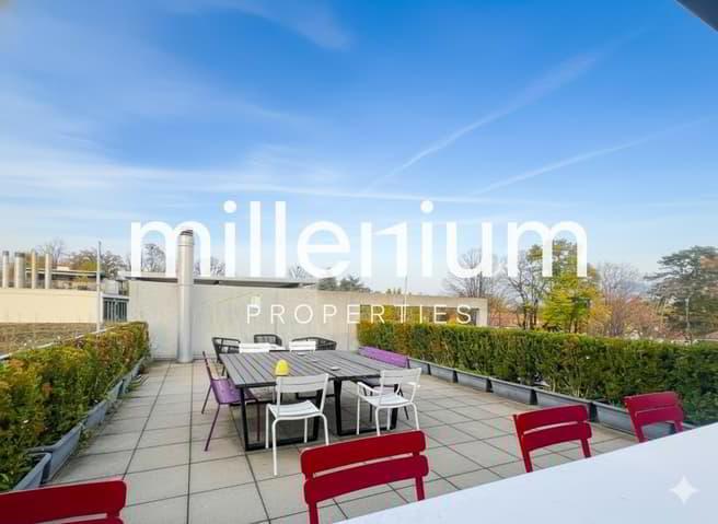 Loft meublé avec jardin et terrasse sur le toit