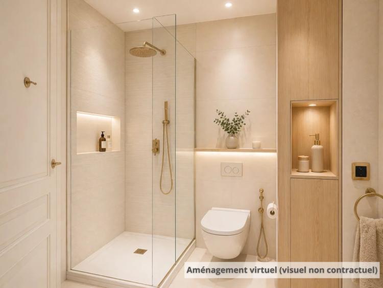 CANNES – VUE MER ÉPOUSTOUFLANTE • GRAND T2/3 • RÉSIDENCE BOURGEOISE FIN XIXe DANS UN PARC REMARQUABLE