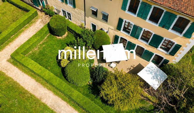 Appartement duplex de charme en rez-de-jardin au Château Barillet —Satigny