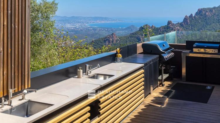 Villa contemporaine - 5 chambres, vue mer et montagne