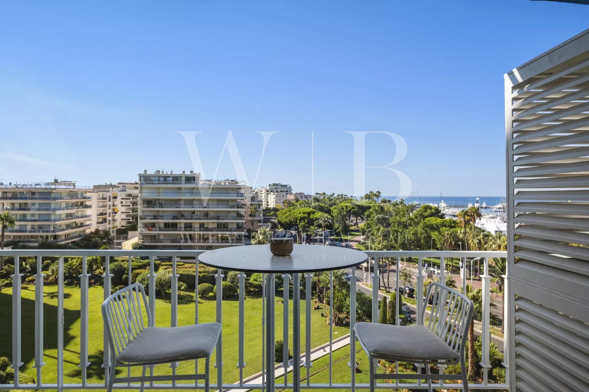 Cannes, la Croisette - Palm Beach- 4 P avec vue mer panoramique et port Canto