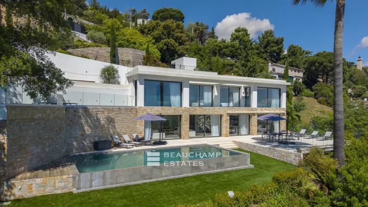 Villa contemporaine 5 chambres avec vue mer et pisicine - Golf Juan