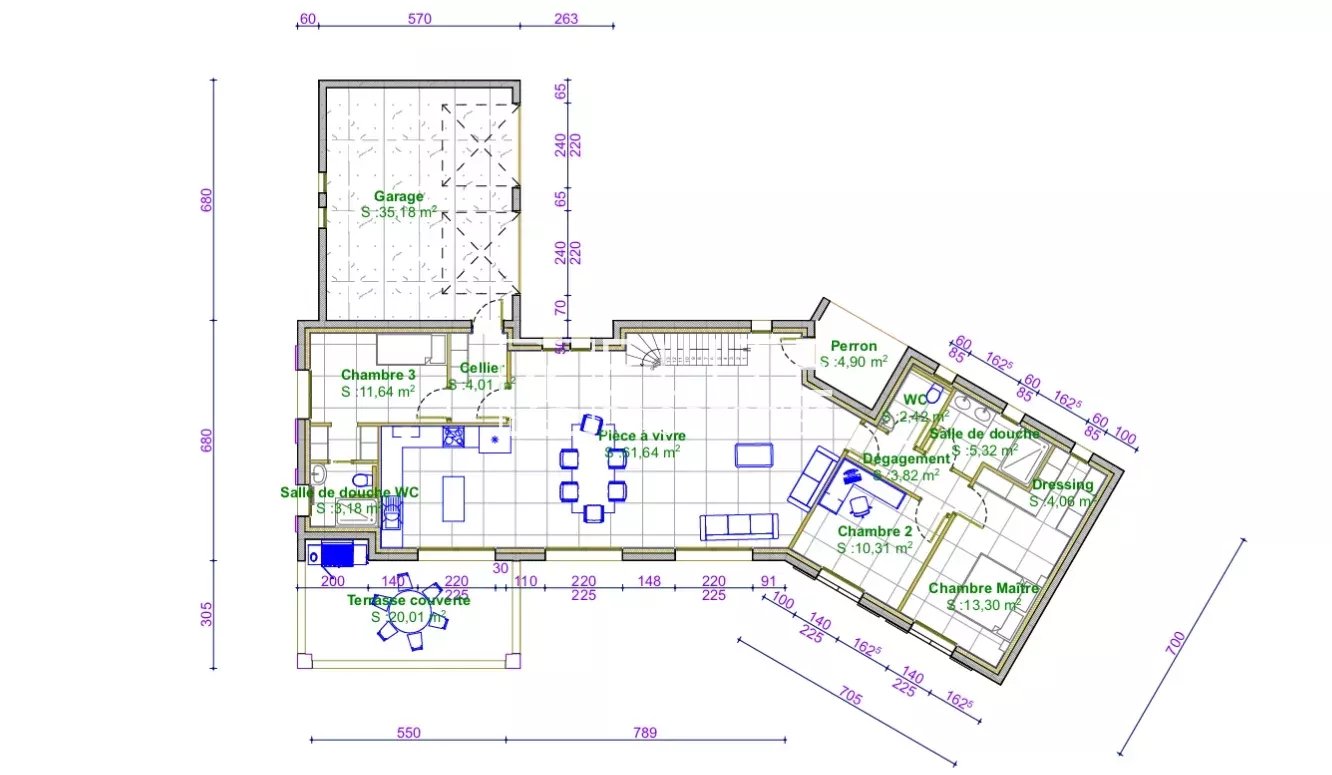 VILLA 5 PIÈCES de 146m² PLASCASSIER
