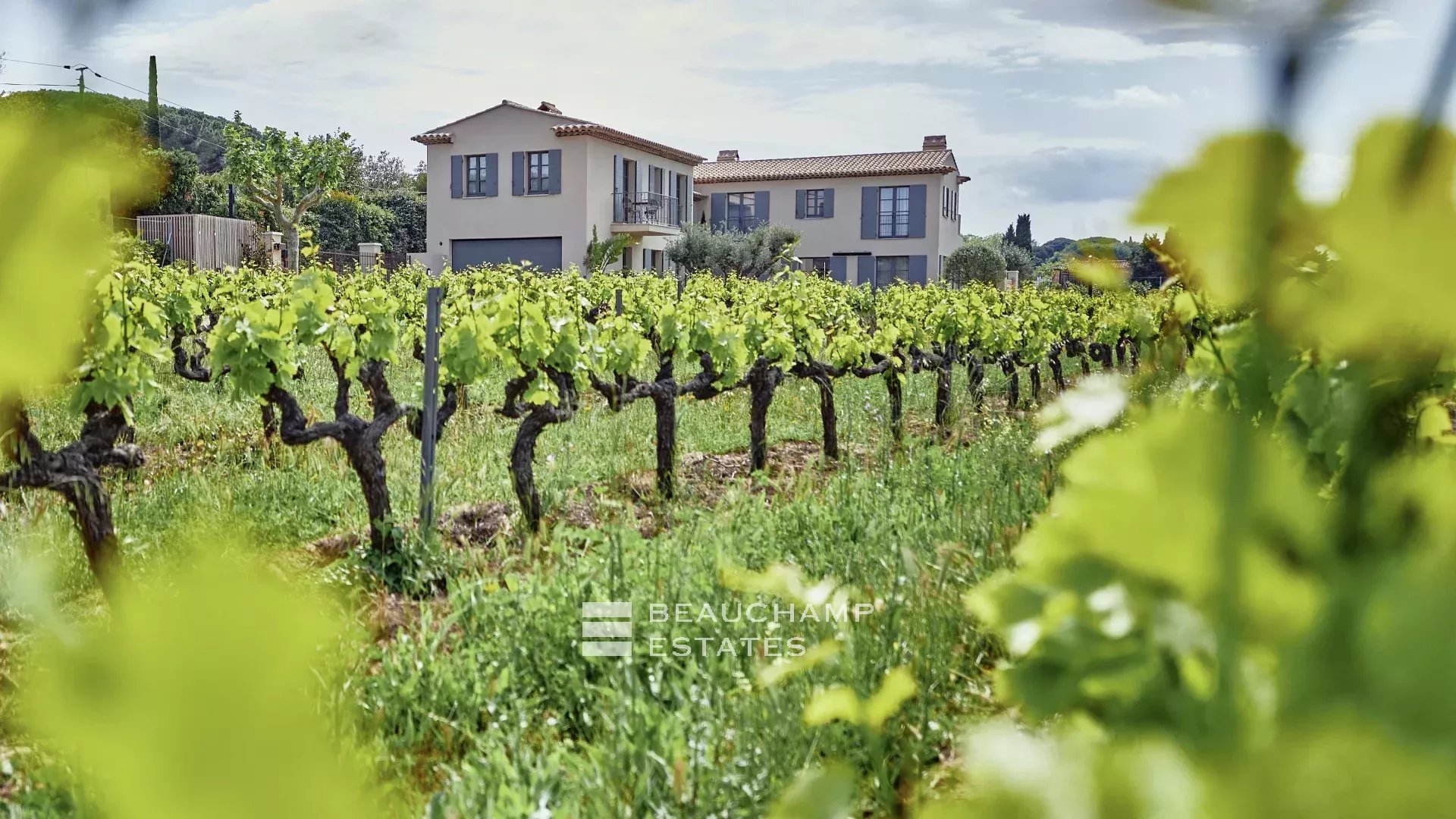 Prestigieuse villa à pieds du centre de Saint-Tropez, entourée de vignes