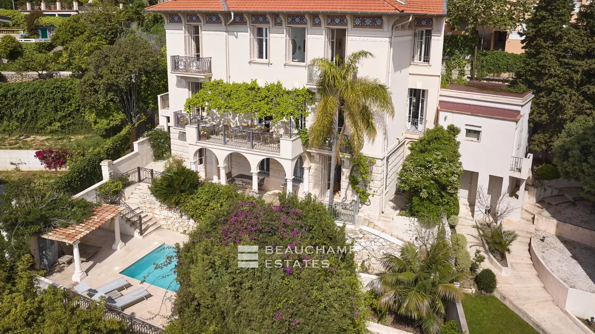 Exclusivité - Villa Belle Époque 6 chambres vue mer panoramique - Cap d'Ail