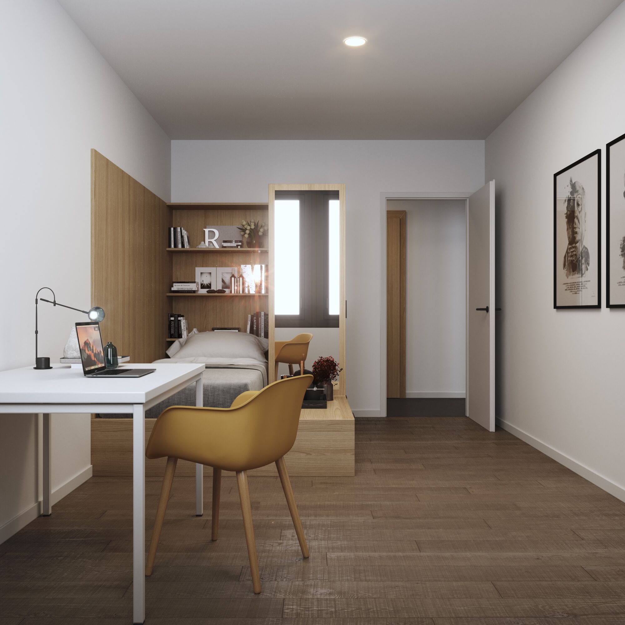 Chambre meublée en colocation dans un appartement de 108m2, 4 colocata