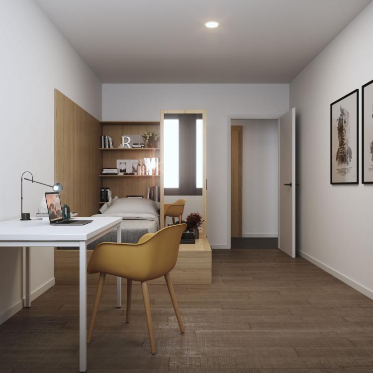 Chambre meublée en colocation dans un appartement de 108m2, 4 colocata