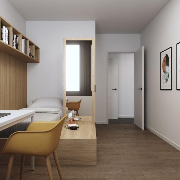 Chambre meublée en colocation dans un appartement de 108m2, 4 colocata