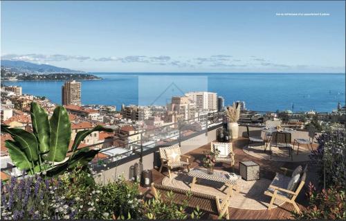 Luxueuse villa sur toit aux portes de Monaco