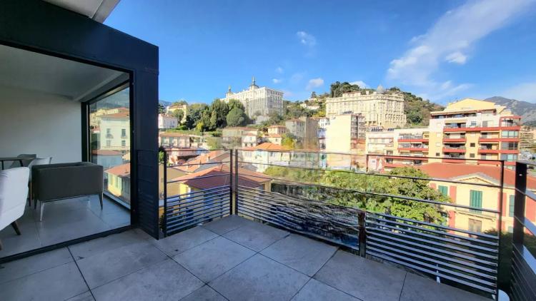 Menton centre - Immeuble neuf - Appartement deux pièces avec terrasse