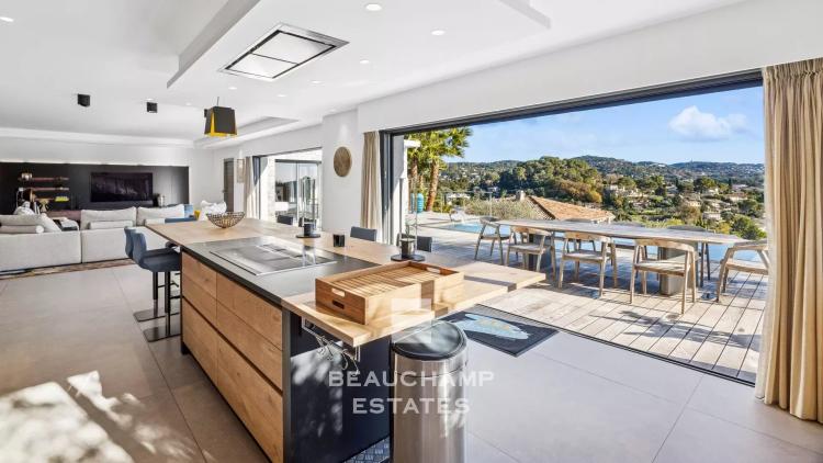 Villa contemporaine 3 chambres avec vue mer panoramique - Mougins