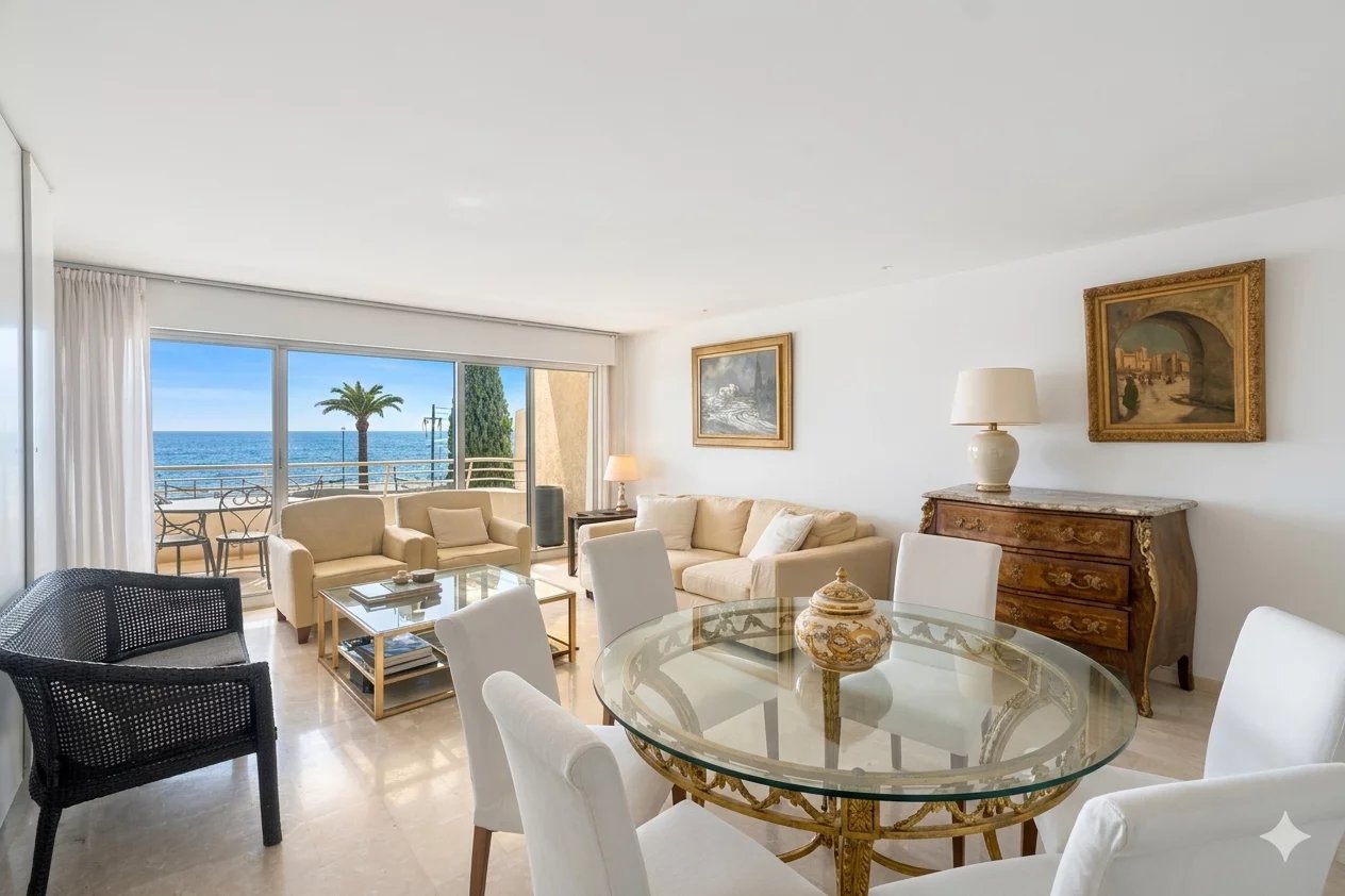 EXCLUSIVITÉ – CANNES PLAGES DU MIDI – 3 PIÈCES AVEC TERRASSE,  FRONT DE MER