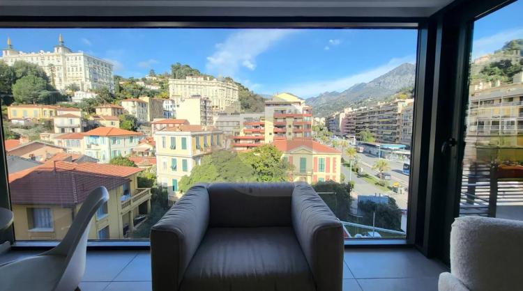 Menton centre - Immeuble neuf - Appartement deux pièces avec terrasse