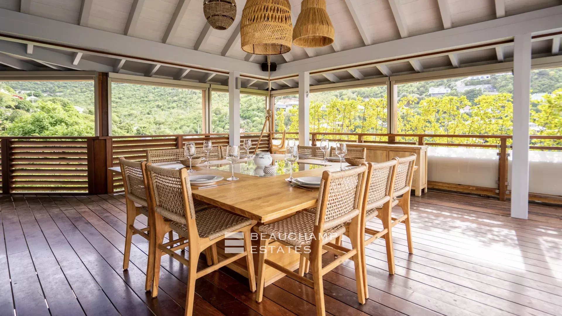 Villa 5 chambre avec vue mer dans les collines de Saint-Jean – Saint-Barth