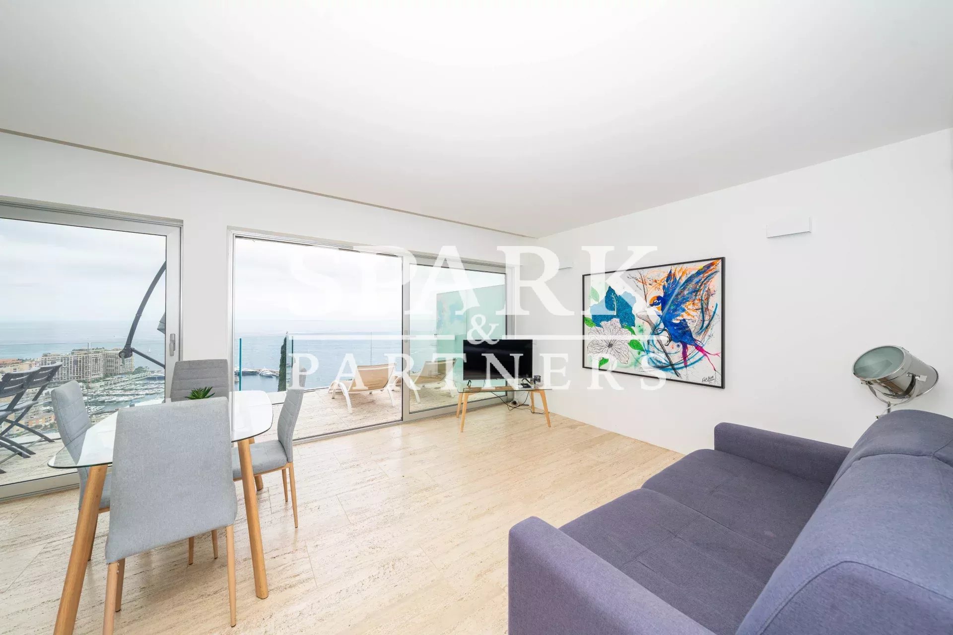 Cap d'Ail - Appartement 2 pièces avec une vue imprenable sur la mer et piscine