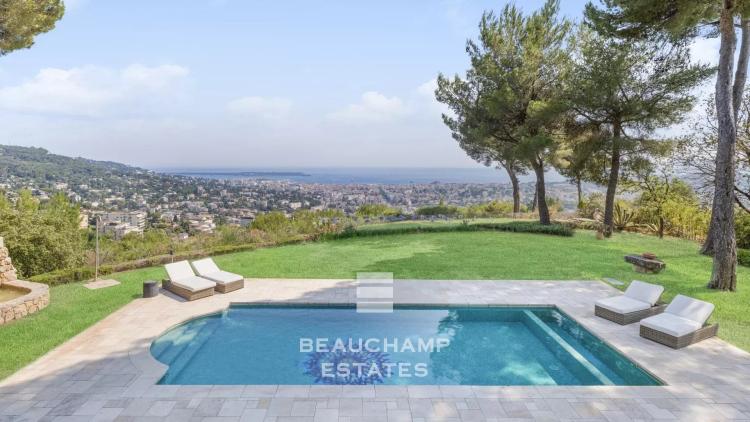 Villa provençale 5 chambres avec vue mer panoramique - Mougins