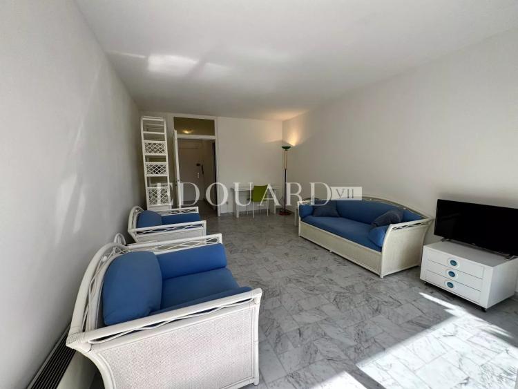 En exclusivité deux pièces traversant avec terrasse couverte, grand jardin, cave et garage