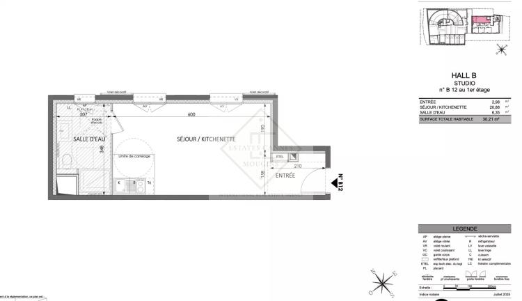Superbe studio neuf – Vue mer & proximité immédiate de Monte-Carlo