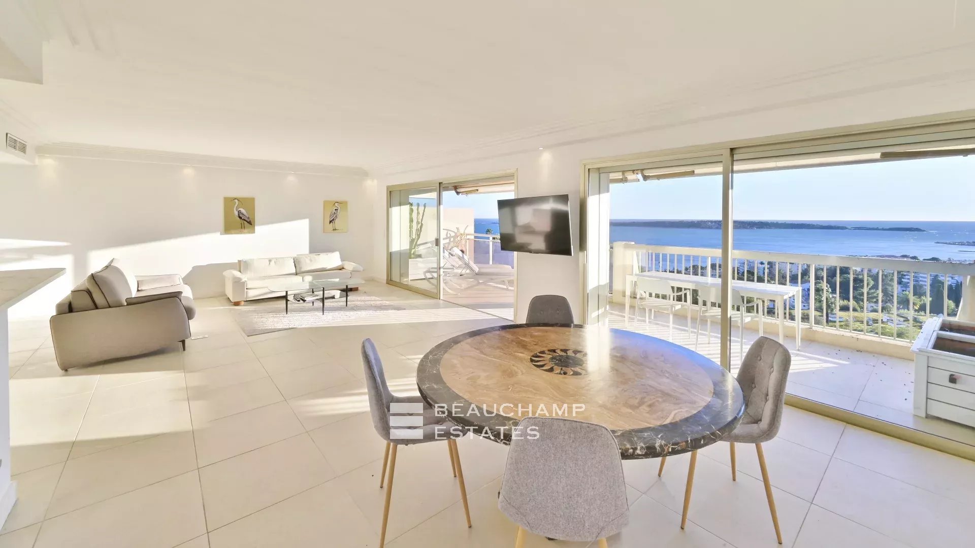 appartement avec vue mer panoramique - 3 chambres - cannes californie