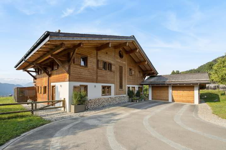 Elegantes Familienchalet mit Panoramablick & Terrassengarten
