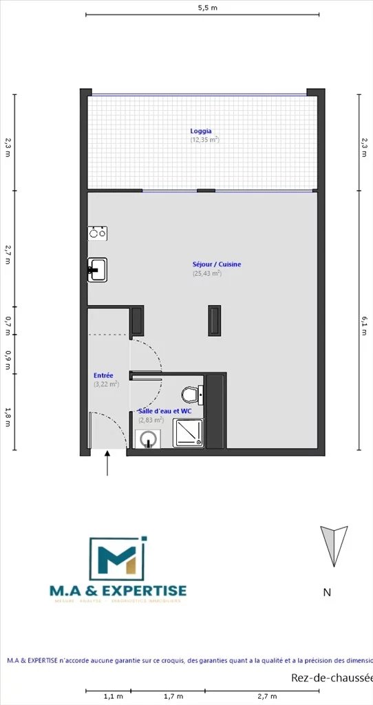 EXCLUSIVITÉ – GRAND STUDIO – À 20 MÈTRES DE LA PLAGE – CAVE & PARKING