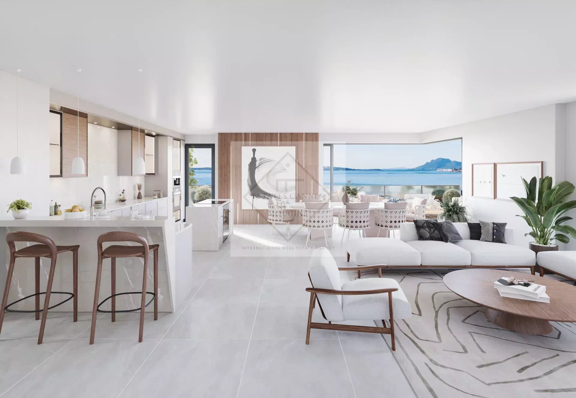 Penthouse neuf d’exception avec vue mer panoramique à Juan-les-Pins