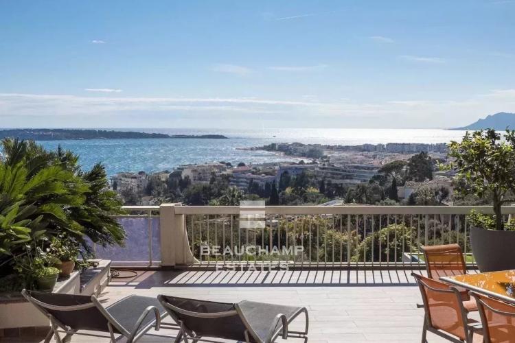 Penthouse 4 chambres avec vue mer - Cannes Californie