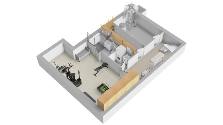 Élégante villa jumelle contemporaine HPE sur plan