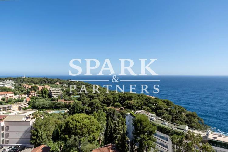 Roquebrune Cap Martin - Splendide 3P Vue Mer dans residence Belle Epoque