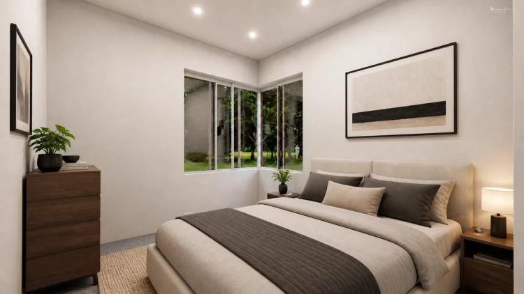Élégante villa jumelle contemporaine HPE sur plan