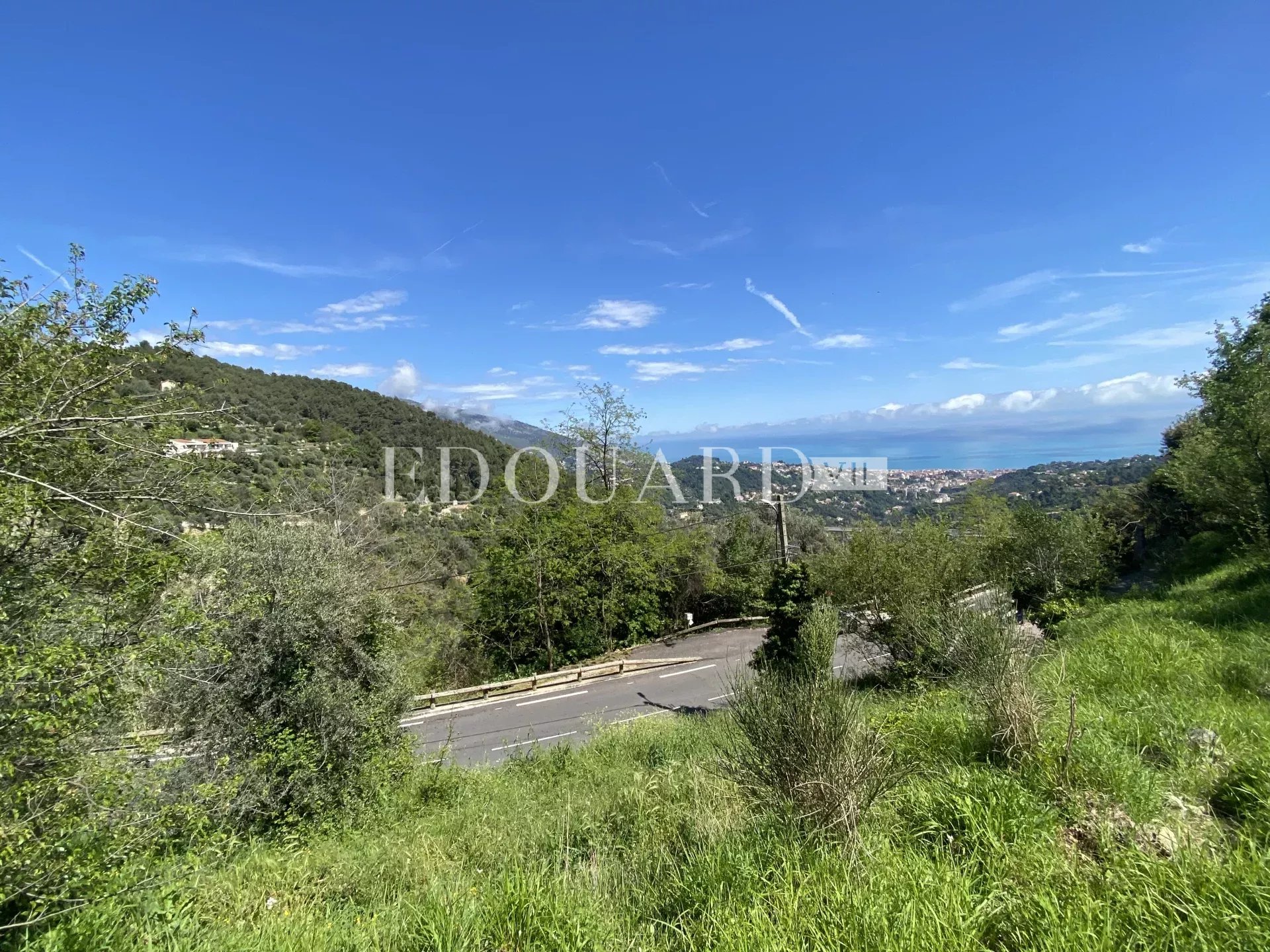 Joli terrain non constructible de 3.063 m² avec accès direct et vue panoramique jusqu'à la mer