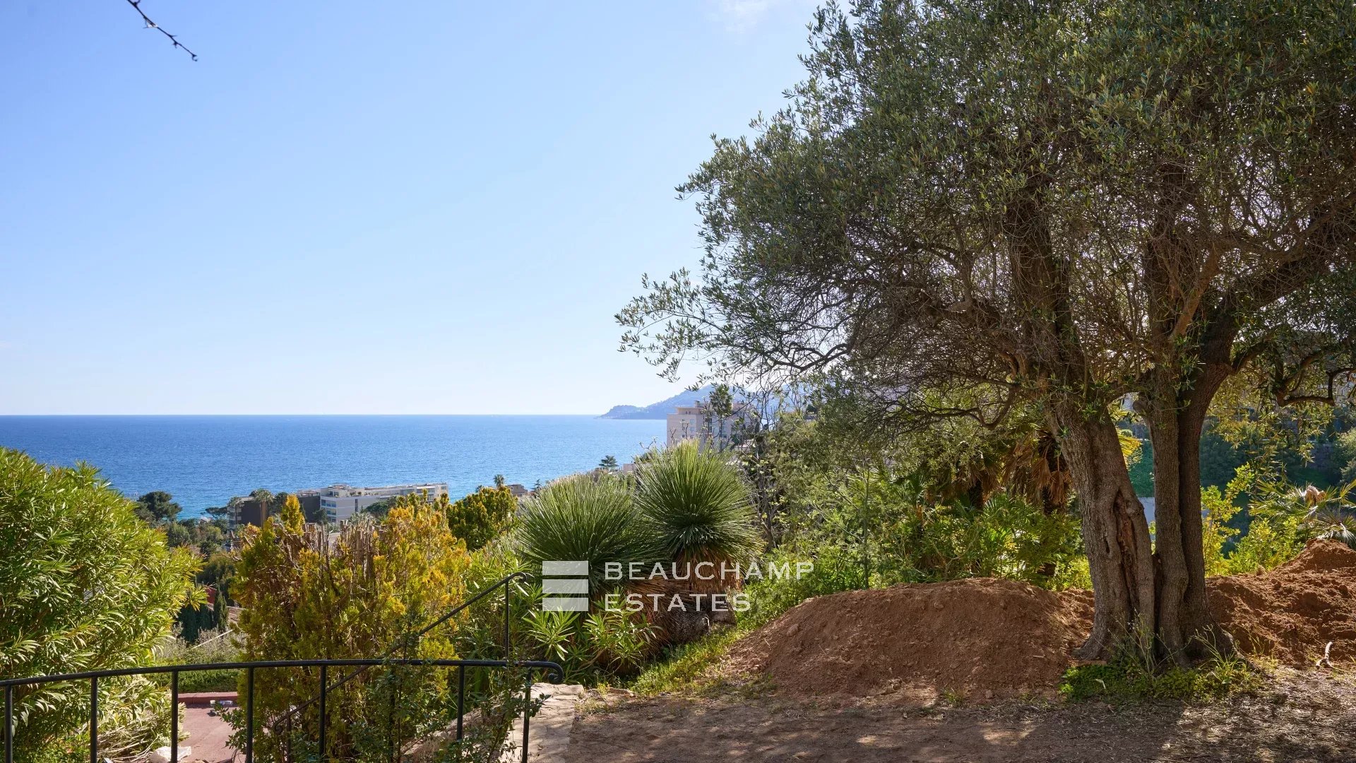 Propriété 5 chambres à rénover avec vue mer panoramique - Cannes - La Croix-des-Gardes