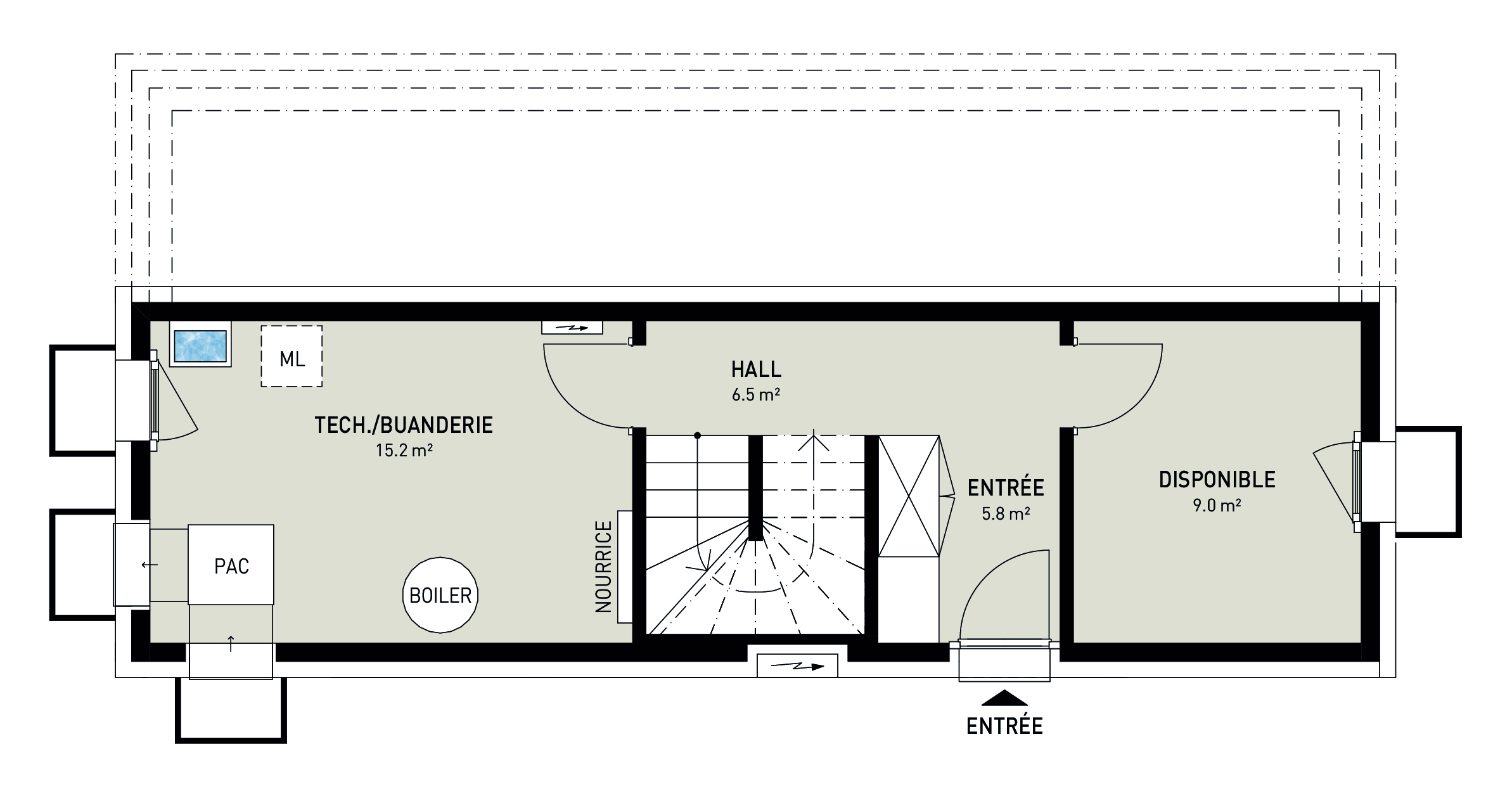 CHAMPLAN | 2 VILLAS INDIVIDUELLES DE 5.5 p