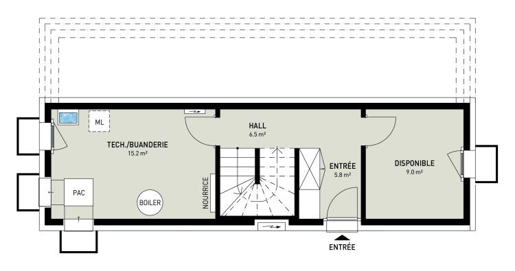 CHAMPLAN | 2 VILLAS INDIVIDUELLES DE 5.5 p