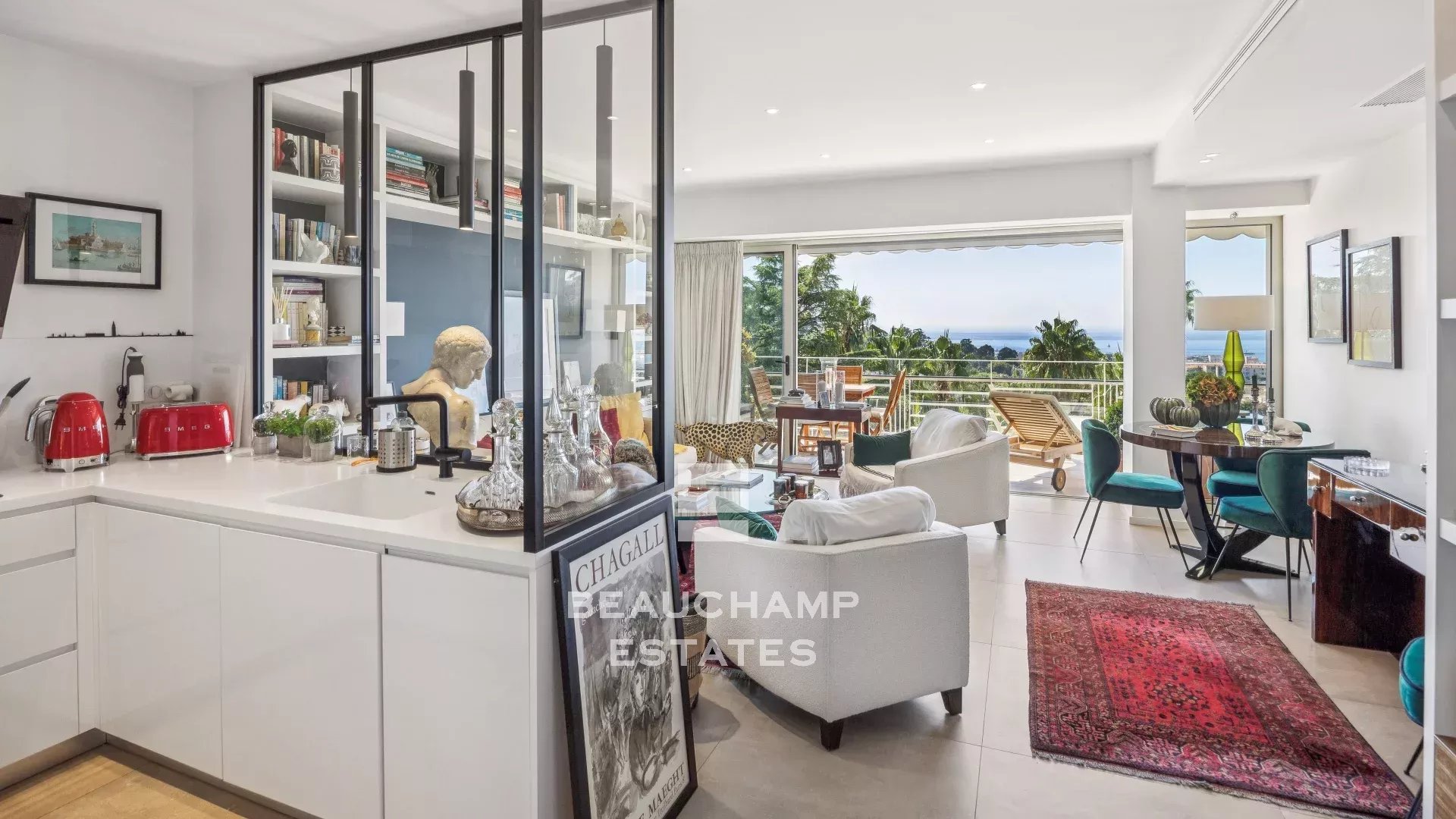 Appartement 3 pièces avec vue mer panoramique