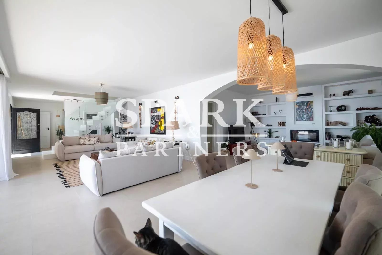 La Turbie - Villa dans un domaine privé avec vue panoramique sur la mer