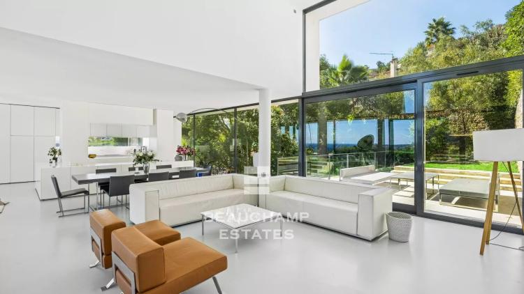 villa moderne avec vue mer panoramique - golfe juan