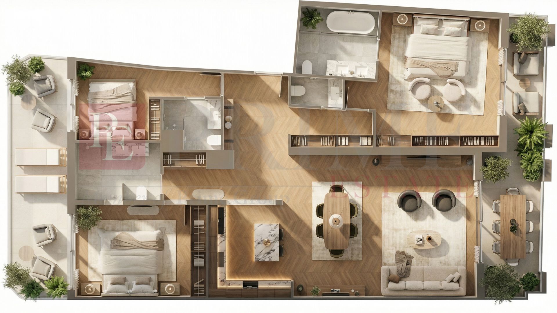 EXCLUSIVITÉ - LA ROUSSE - APPARTEMENT AVEC TERRASSE - 4P - ROC FLEURI