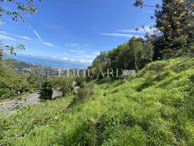 Joli terrain non constructible de 3.063 m² avec accès direct et vue panoramique jusqu'à la mer