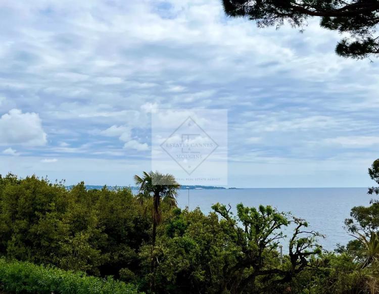 Villa de luxe à Cannes : Écrin d'élégance avec vue mer panoramique dans un domaine privé