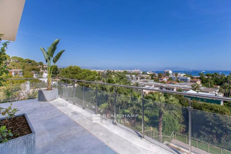 Villa moderne - 6 chambres - vue mer panoramique - cap d'antibes