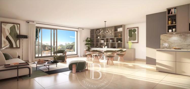ÈZE – RAFFINÉ 4 PIÈCES DANS UNE RÉSIDENCE CONTEMPORAINE AVEC TOIT-TERRASSE - VUE MER PANORAMIQUE
