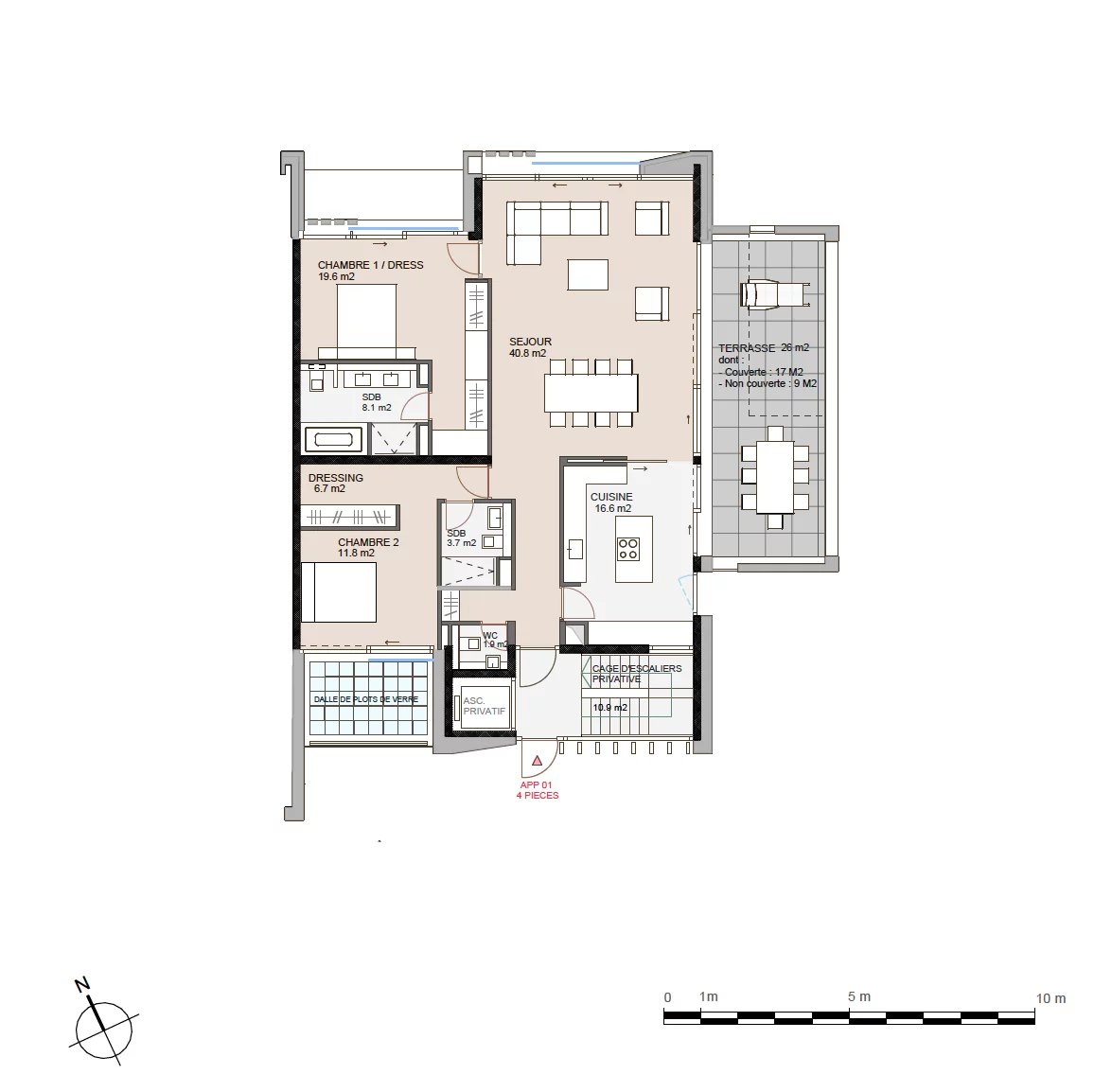 Élégant duplex neuf de 6.5 pièces au cœur de Genève