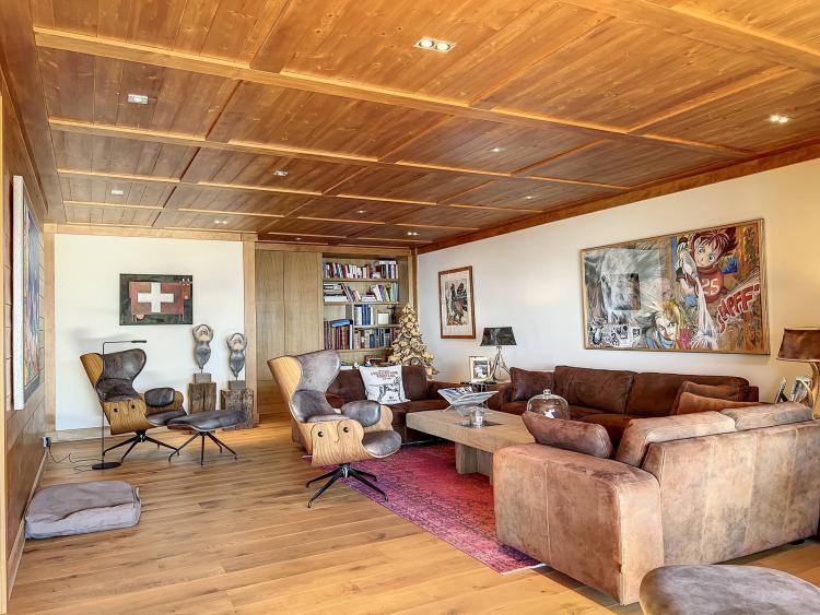 Magnifique chalet avec vue panoramique sur la plaine du Rhône et les Alpes