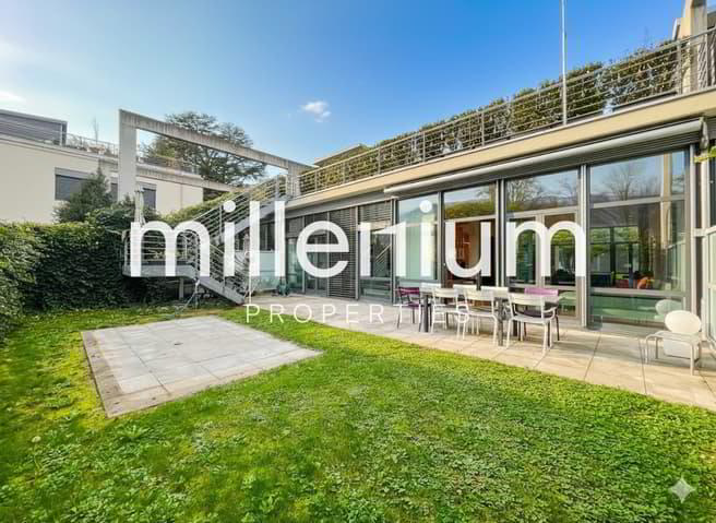 Loft meublé avec jardin et terrasse sur le toit