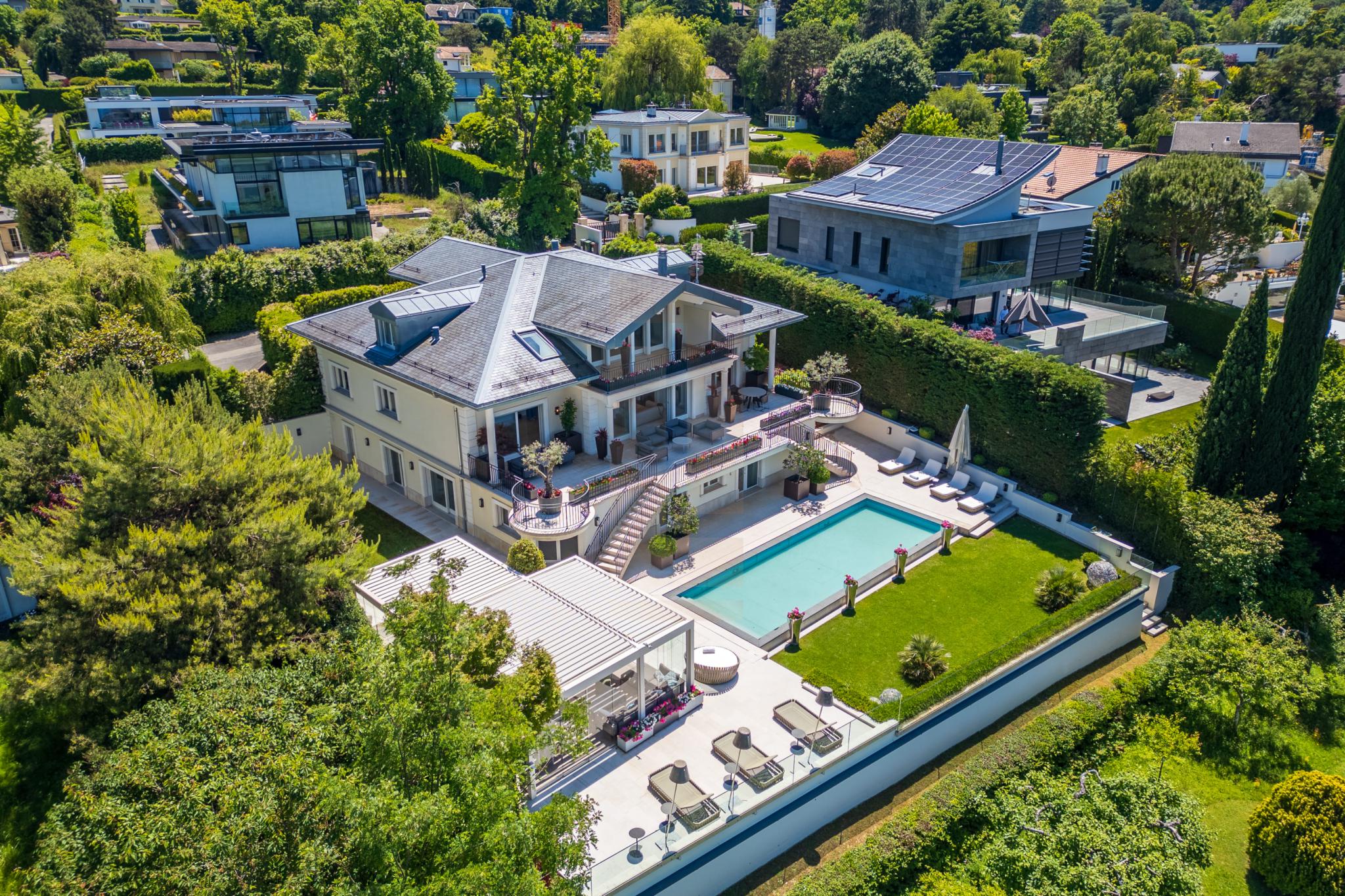 Exceptionnelle Villa à Cologny avec vue dégagée sur le lac 