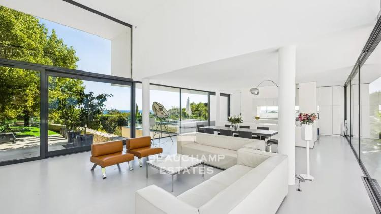 villa moderne avec vue mer panoramique - golfe juan
